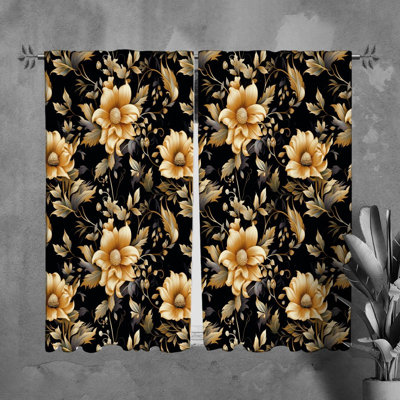 Rideaux à motif floral - 6097