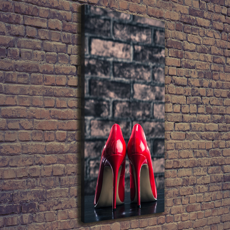 Red Heels - Wrapped Canvas Print