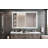 60X40 Inch Oversized LED Bathroom Mirror Wall Mounted Mirror With 3 Color Modes  Aluminum Frame Large Wall Mirror For Bathroom