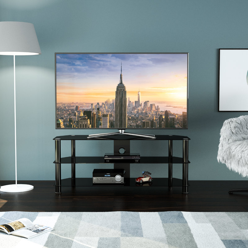 Byrge TV Stand for TVs up to 60", 50cm H x 125cm W x 42cm D, Black