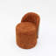 Chaise de coiffeuse rembourrée Mid-Century avec dossier en bois cintré-283390923