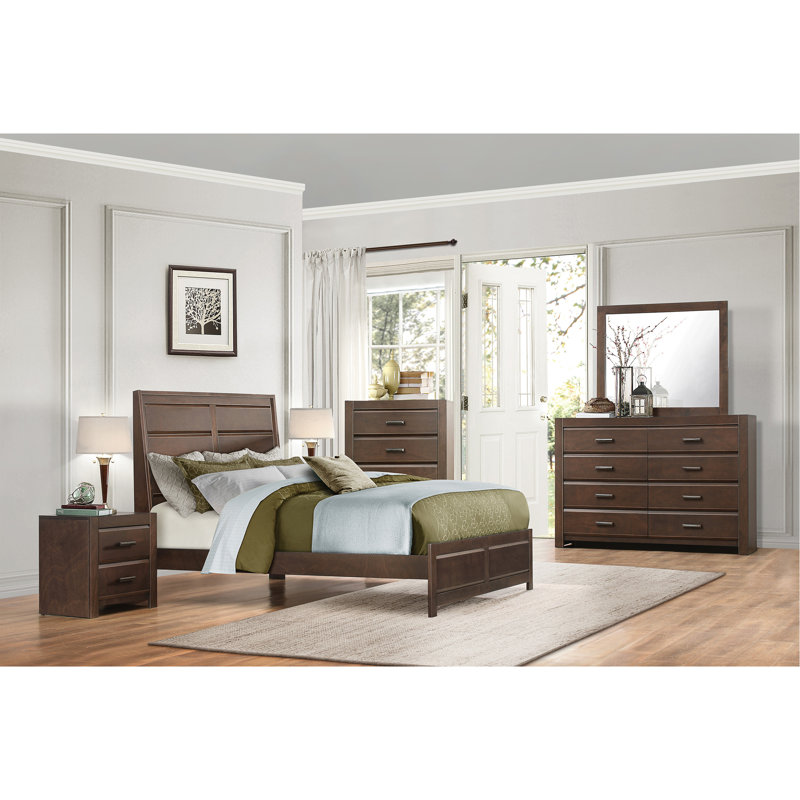Mobilier de chambre à coucher en bois de conception contemporaine 1pc, Très grand lit