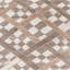 Hand Knotted Geometric Area Rug in Birch/Ivory-709668318