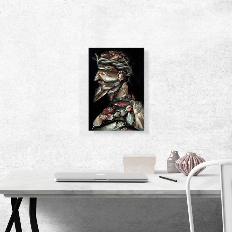 «The Admiral» par Giuseppe Arcimboldo - impression sur toile tendue, H 18 po x l 12 po x 1,5 po