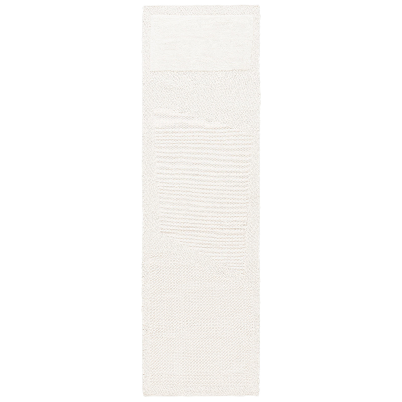 Mullen Wool Ivory Rug, Runner 2'3" x 8'