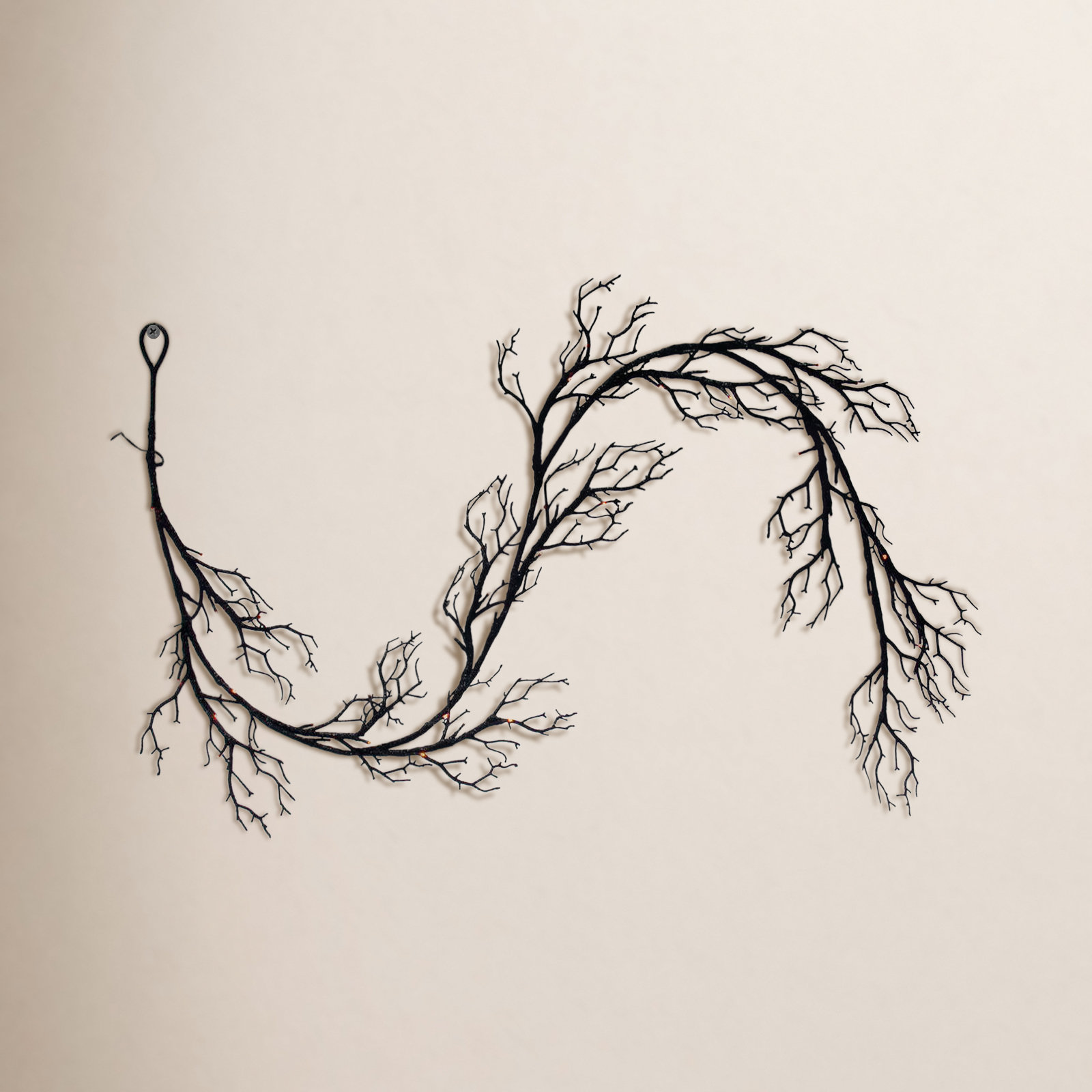72" L Pre-Lit Twig Halloween Garland 
