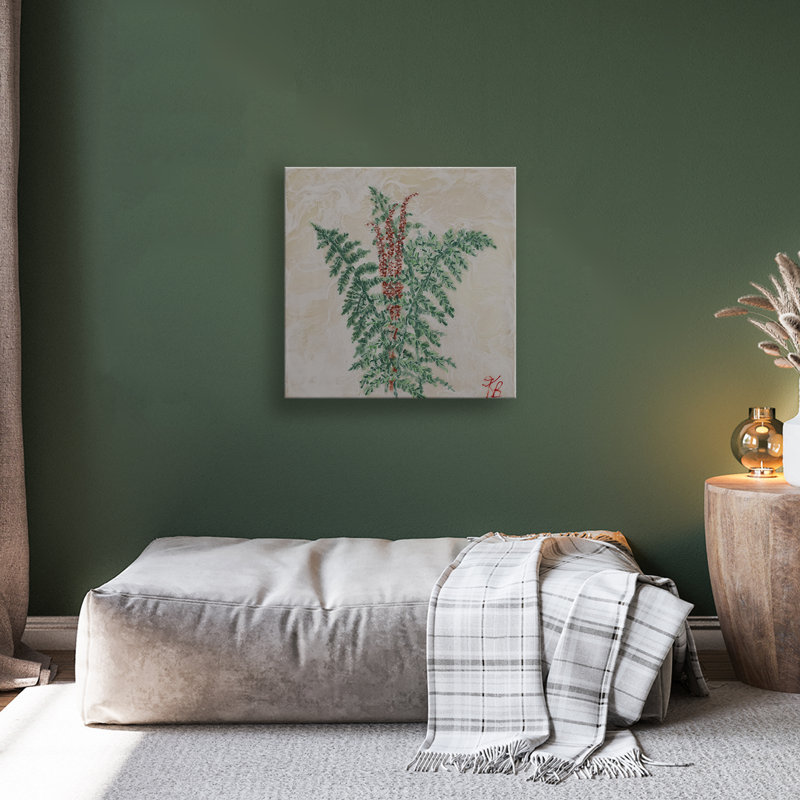 «Monoscape XXXIX», art mural par Karen Biery, H 30 po x l 30 po, Toile tendue