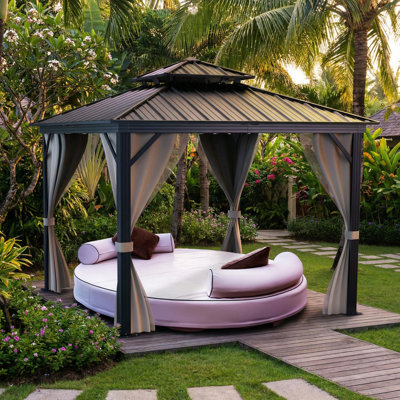 Gazebo Hardtop, with Nettings and Curtains