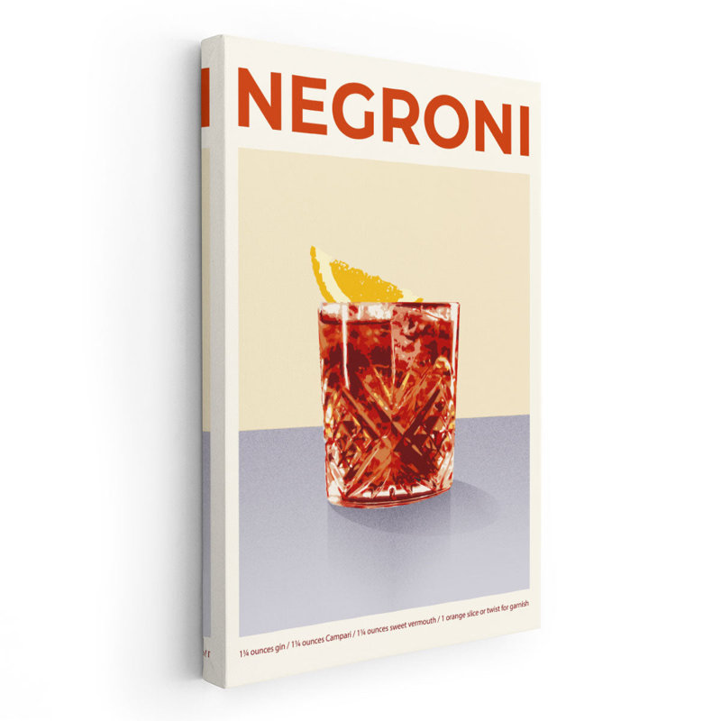 «Cocktail Exposition Poster I», reproduction d'art sur toile, H 30 po x l 20 po
