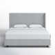 Hanson Upholstered Wingback Bed