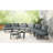 8 - Piece Patio Furniture: Half Moon Sectional With 2 Coffee Tables, Pe , Tempered Glass, Comfort For Garden And Poolside Outdoor , High Low , 6 Cushions Backyard Recreation Time-2011225617-2011225618
