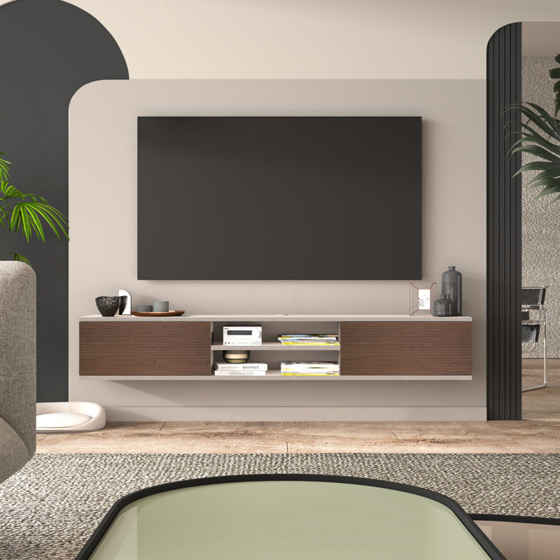 Bonacci TV Stand for TVs up to 78", Brown