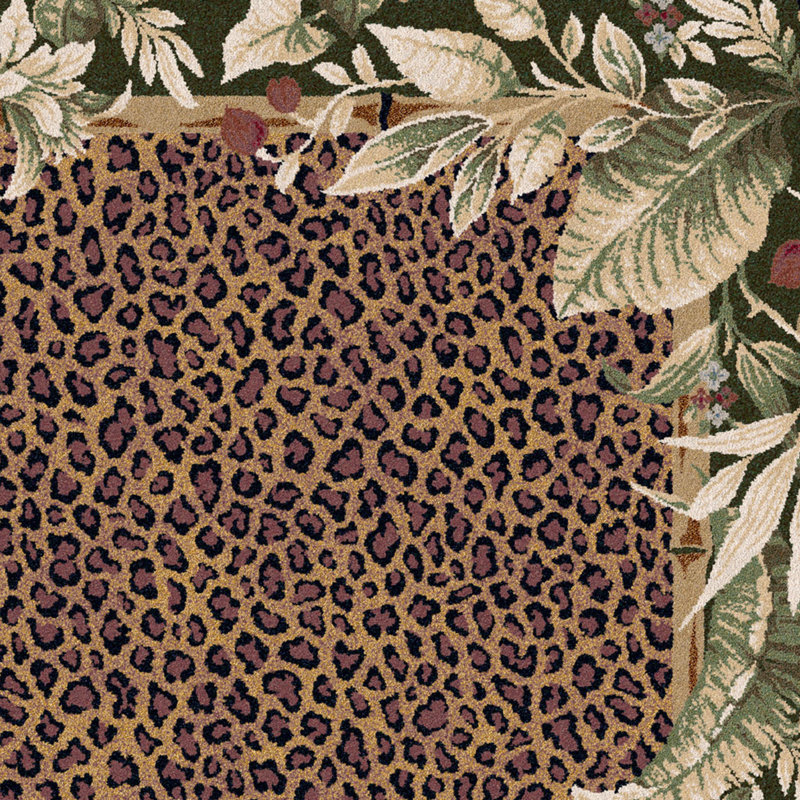 Tapis Alminus Jungle Safari Emerald, Rectangle 7 pi 8 po x 10 pi 9 po