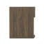 Table de chevet 1 tiroir Mid-Century moderne en noyer et or Clive 22 po-2105676432