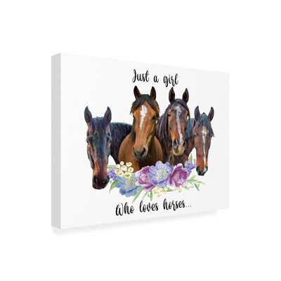 Kohsuke Just a Girl Who Loves Horses a par Jean Plout - reproduction d'art sur toile tendue