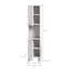 Boston Particle Board Freestanding Linen Cabinet-99212632