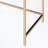 Makeup Desk With metal legs and two drawers-448302555