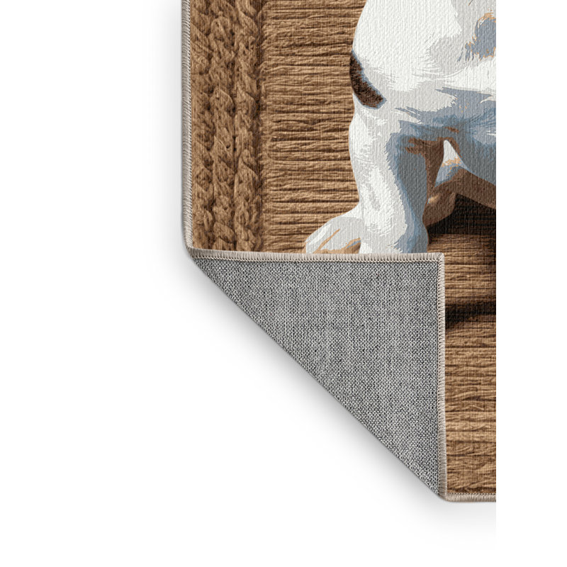  Tapis lavable miniature Bull Terrier Dogs, Tapis de couloir 2 pi x 4 pi
