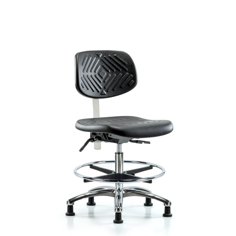 Mickey Task Chair, Glides, Black