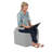 Pro Series Upholstered Hexagon Ottoman 18" Height-101256134