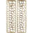 Gold Aluminum Metal Abstract Cutouts Home Wall Decor, Set of 2 7"W, 22"H