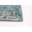 Tapis turquoise à transition de couleur 5 pi 8 po x 8 pi 9 po