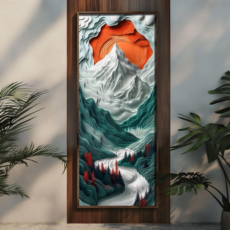 Elegant Decorative Framed MDF Painting, 15.8 x 47.2 inches | 100% UV Printed on 3 mm MDF with Durable 100% Pine Wood Frame (Thickness: 0.14 inches) | Perfect Wall Art for Living Room, Bedroom & Office Décor