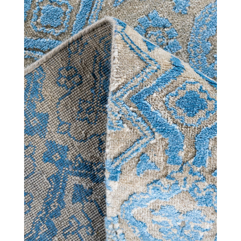 Overdyed One-of-a-Kind 9' 3" X 12' 4" Hand Knotted Area Rug