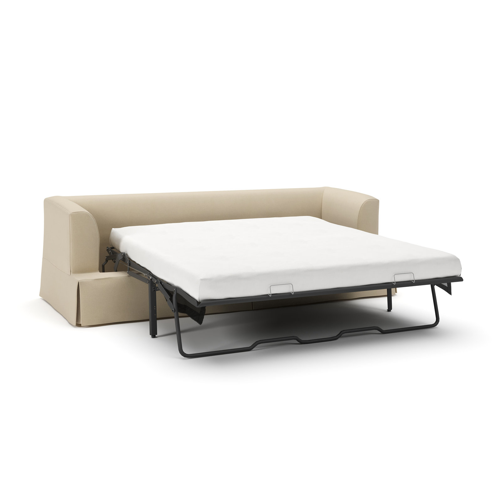 Lucia 92.5'' Upholstered Sleeper Sofa, Canvas Flax Sunbrella® Canvas