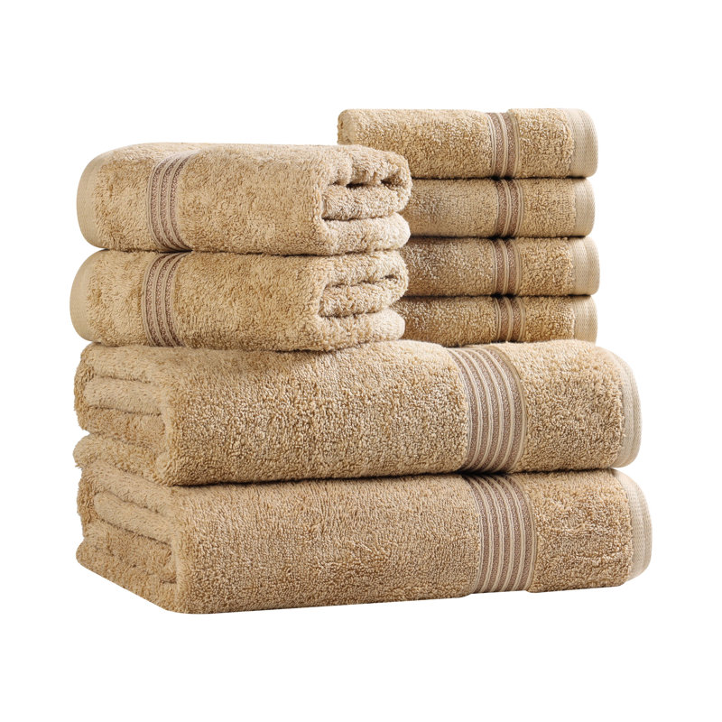 Ensemble de serviettes de bain 8 pièces Alexia Heritage, Grillé