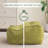 Cube-Shaped Corduroy Pouf Ottoman, Square Large Floor Cushion Seat with Foam Chunk Filling, Foot Stool for Living Room, Bedroom-1907913245-1907207881