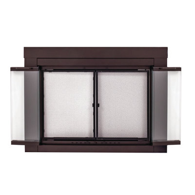 Ablah Bifold Steel Fireplace Door