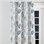 Rideaux modernes pour chambre à coucher - Rideau à œillets bleu Azemina - 1 panneau