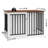 47.2''W Sturdy Large Dog Crate Furniture with 2 Feeding Bowls-752089198