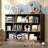 Presly 3  Tier Cube Bookcase Modern Bookshelf with 10 Cubes-646782013-646782012