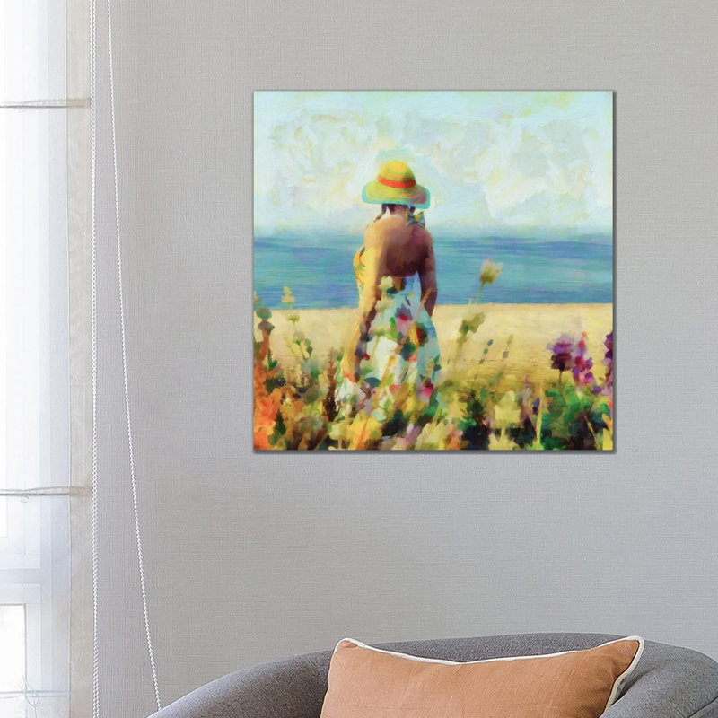 Morning Meadow Stroll I by Alonzo Saunders - Wrapped Canvas Painting, 66.04 cm H x 66.04 cm W x 1.91 cm D