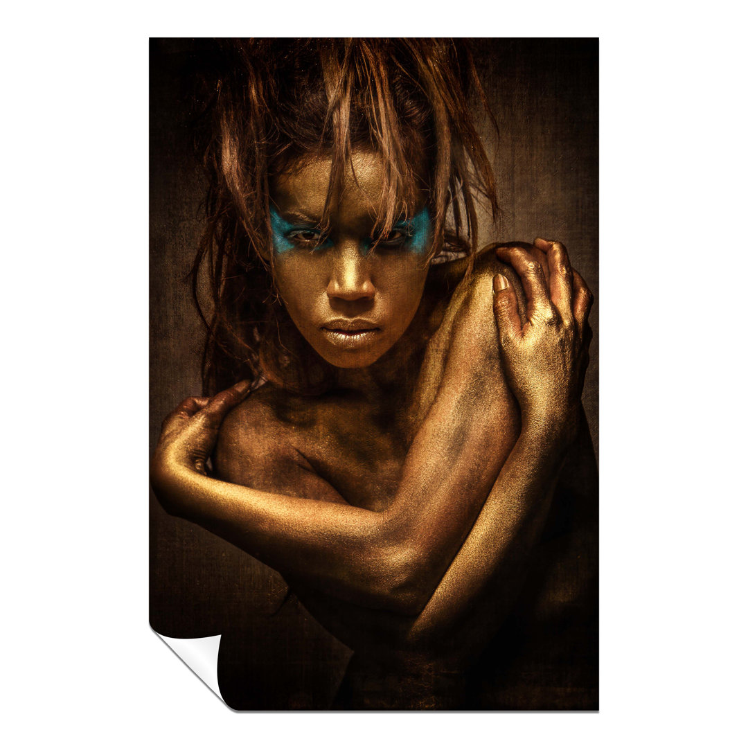 Woman in Golden Body - Unframed Art Prints