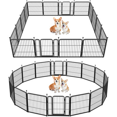 FXW Outdoor Dog Pen 16 Panels for Dogs