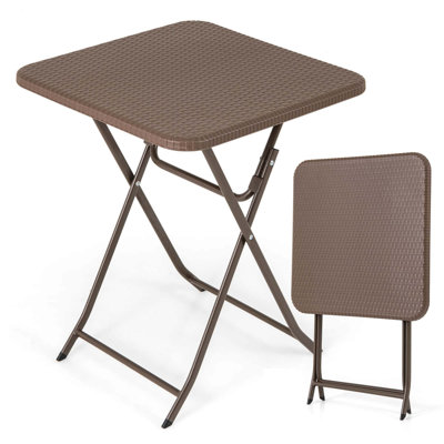 23.5" Square Folding Table Indoor Outdoor Foldable Plastic Table by Winston Porter