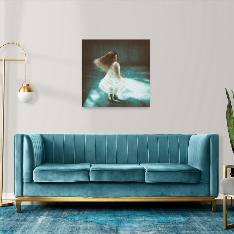 Impression d'art mural éthéré représentant une danseuse rêveuse et élégante, H 36 po x l 36 po