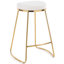 Tabouret de comptoir en métal 26,2 po Elburt-874330481
