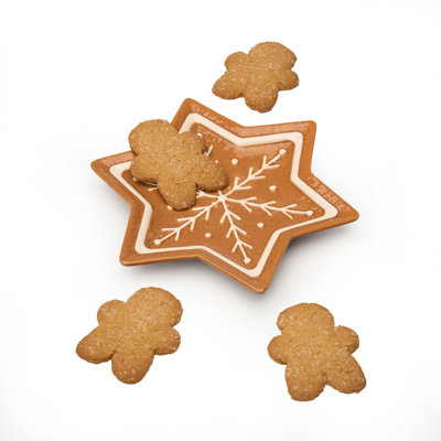 Star Gingerbread Appetizer Plate