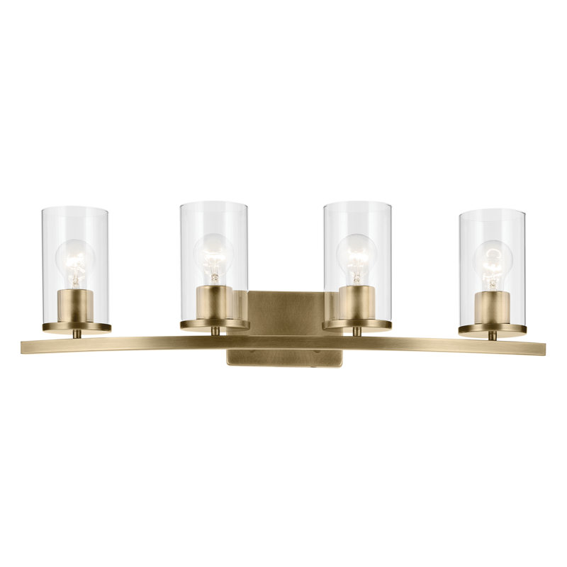31.25" 4-Light Vanity Light, Brass