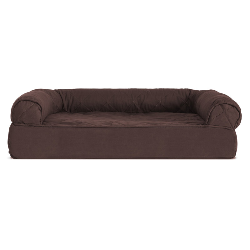 Orthopedic Polyester Pet Bed, Medium (30" W x 20" D x 6" H), Coffee