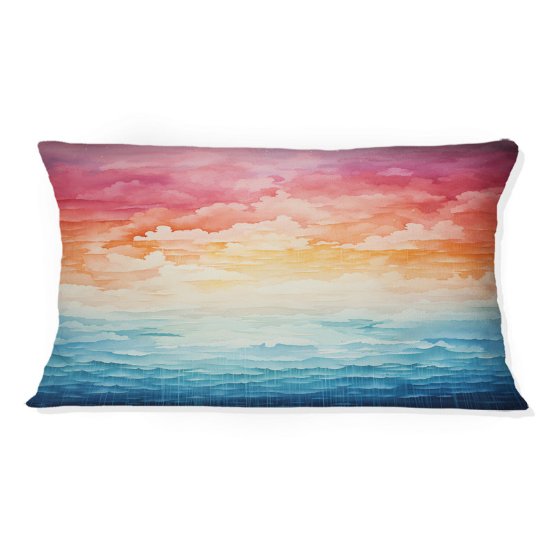 Coussin décoratif coloré Sky Photo Infinite Horizons II