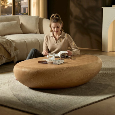 Table basse 53,1 "ovale pour le salon