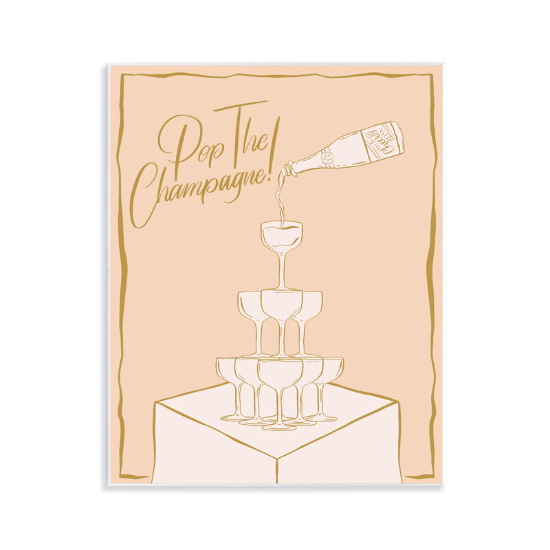  «Pop The Champagne Expression» par Hey Bre! Creative Studio