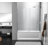 56.29" - 60" W x 60" H Single Sliding Frameless Tub Door-85752688