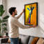 Pop Art Giraffe Modern 1 Piece Single Picture Frame Wall Art-136693562-136693567