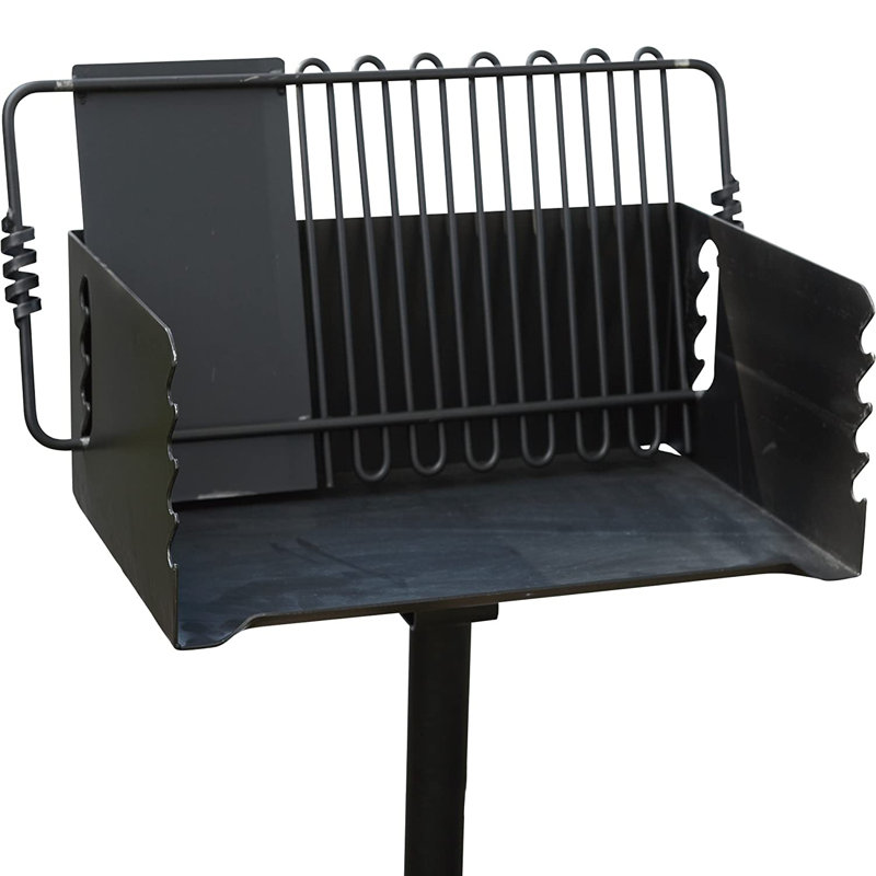 Pilot Rock 16.12 in. W Portable Grill / Smoker Combo Charcoal Grill Gas & Charcoal Combo Grill